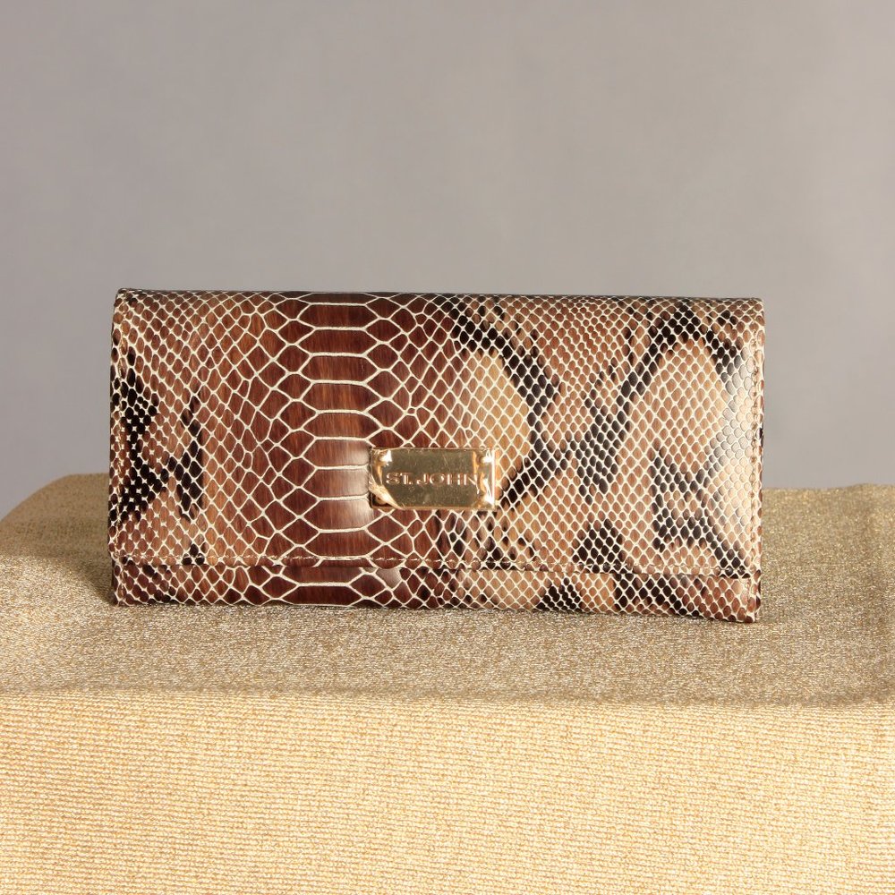 St John Leather Reptile Wallet